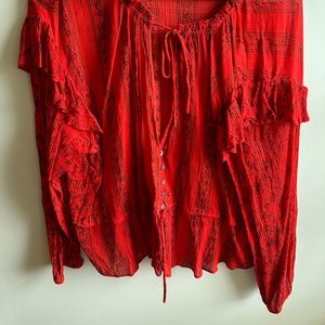 Free People red blouse